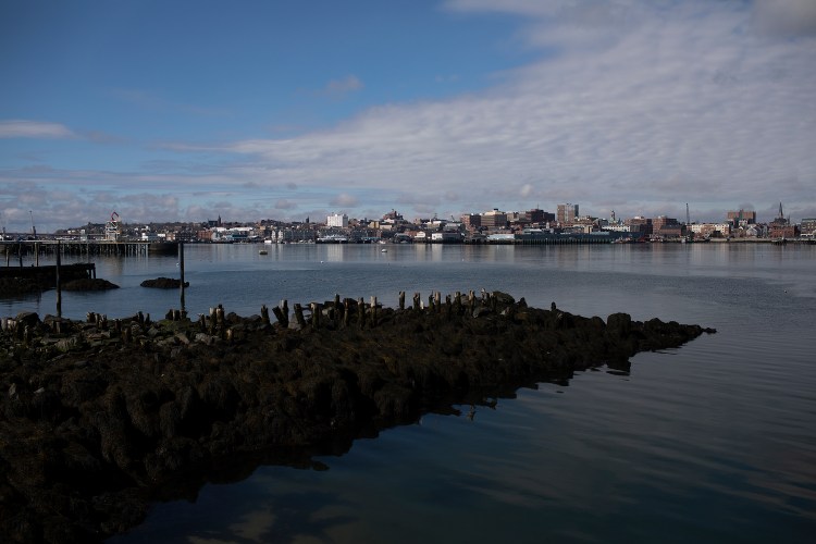 The view of Portland Harbor from Bug Light Park in South Portland, where a spring walk on a paved path awaits you. 