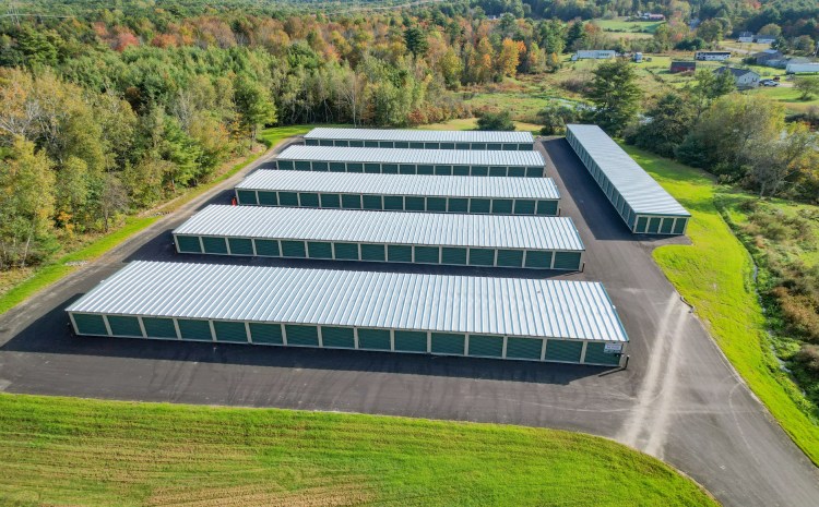 This storage facility at 17 Town House Road in West Gardiner, Maine was constructed between 2021 and 2023.