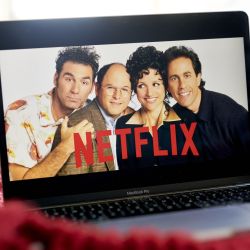 The television series "Seinfeld" streaming on the Netflix website.
