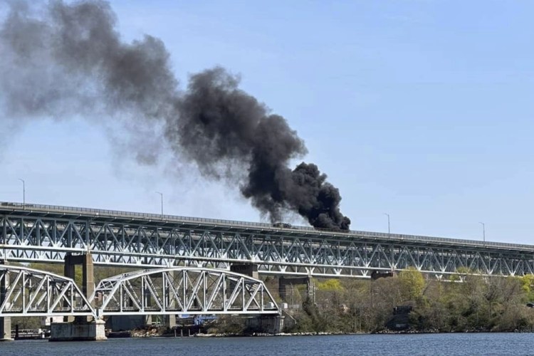 Highway Bridge Fire